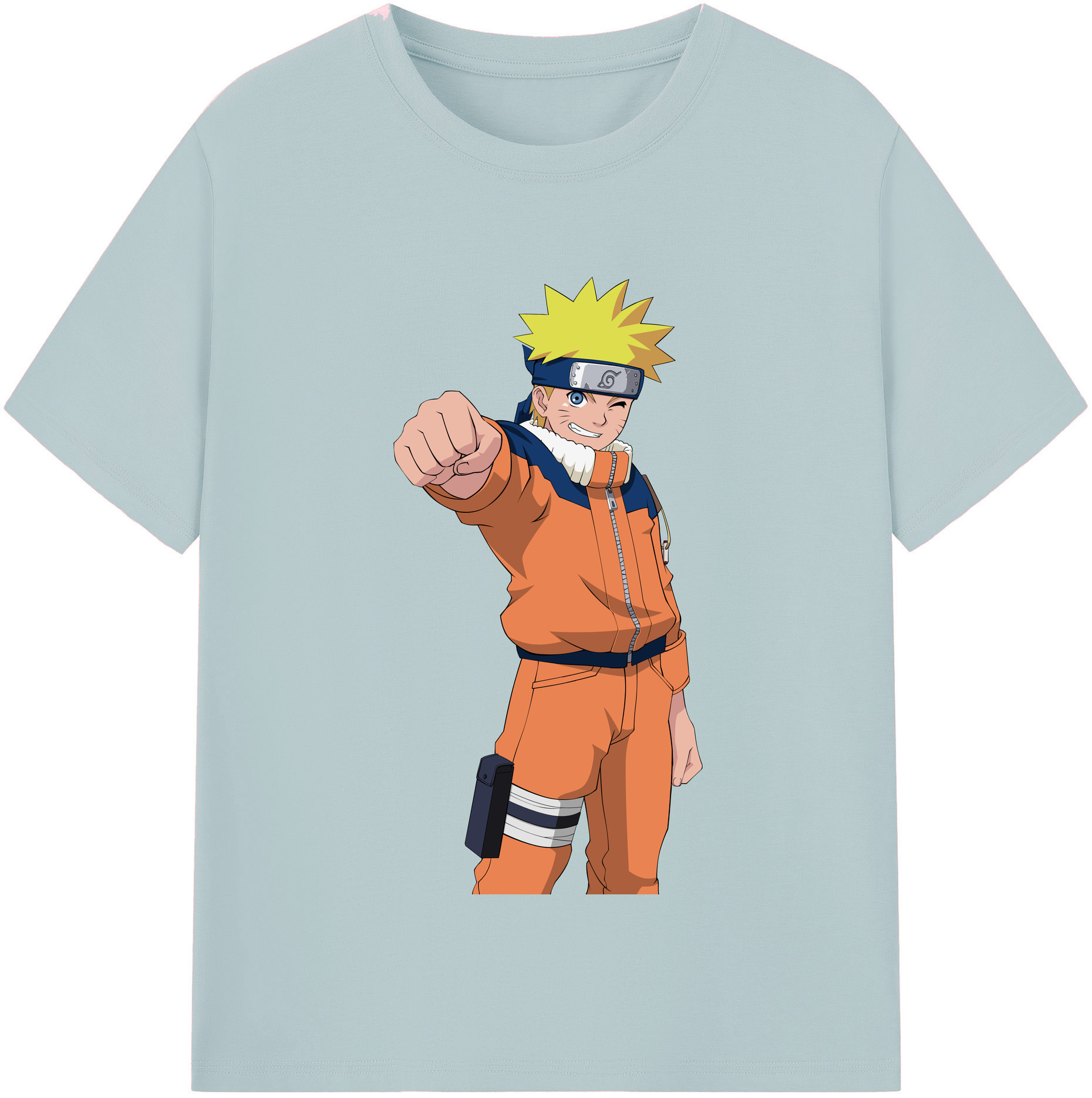 （画像用） NARUTO -ナルト- うずまき ナルト Uzumaki Naruto 綿100％半袖Tシャツ（フロントプリント）